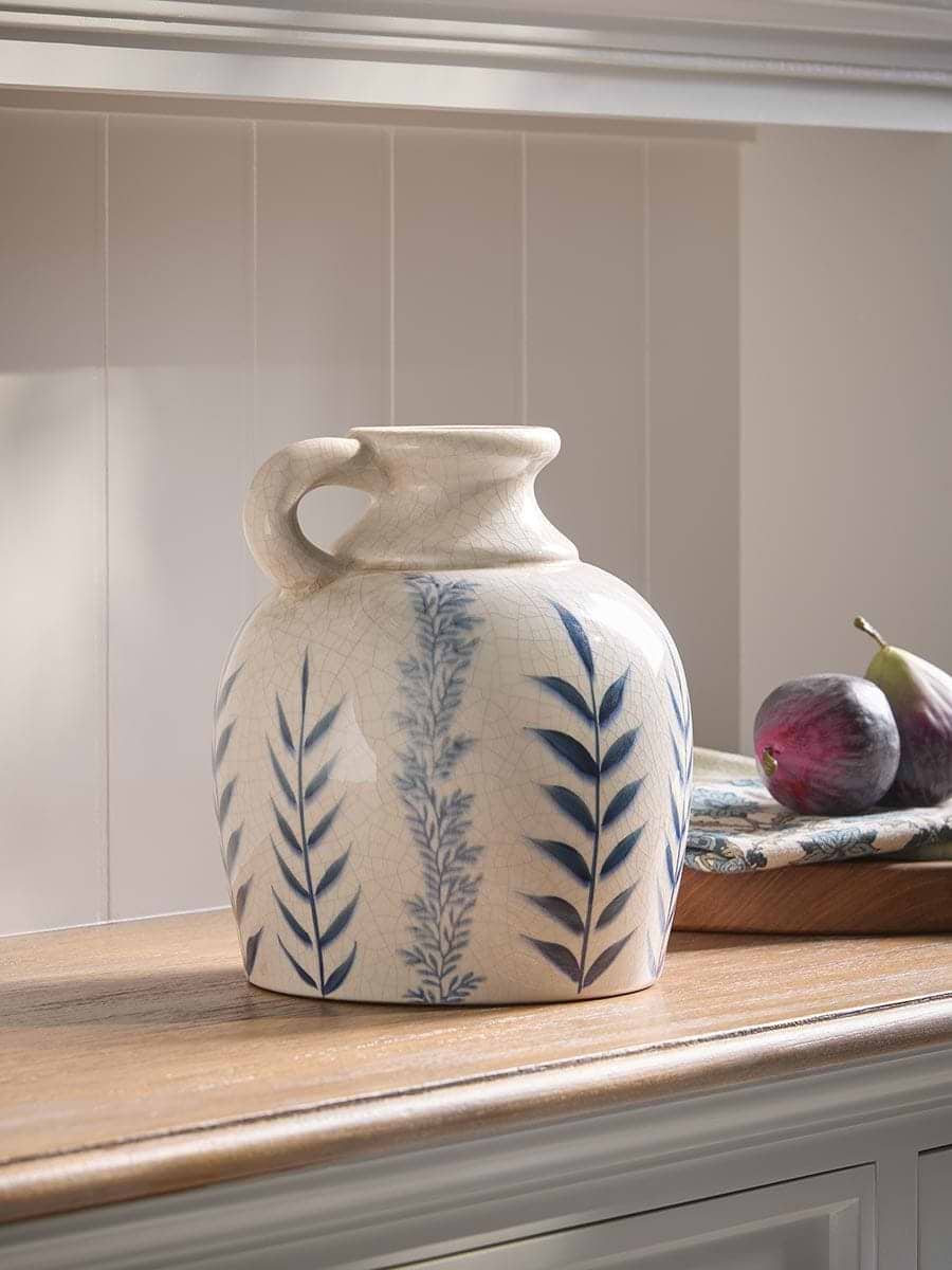 Blue Flora Amphora Jug