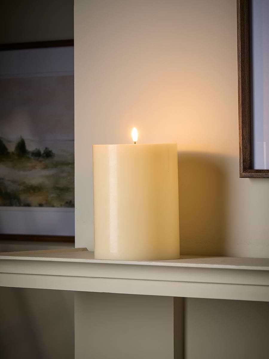 Tall LED Melt Effect Pillar Candle _ Medium