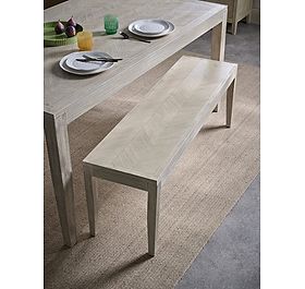 Tova Limewashed Bench