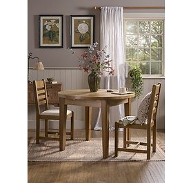 Effi Extendable Round Dining Table - 4 to 6 Seater