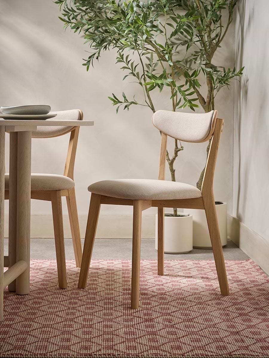 Reina Light Oak Dining Chair - Set of 2