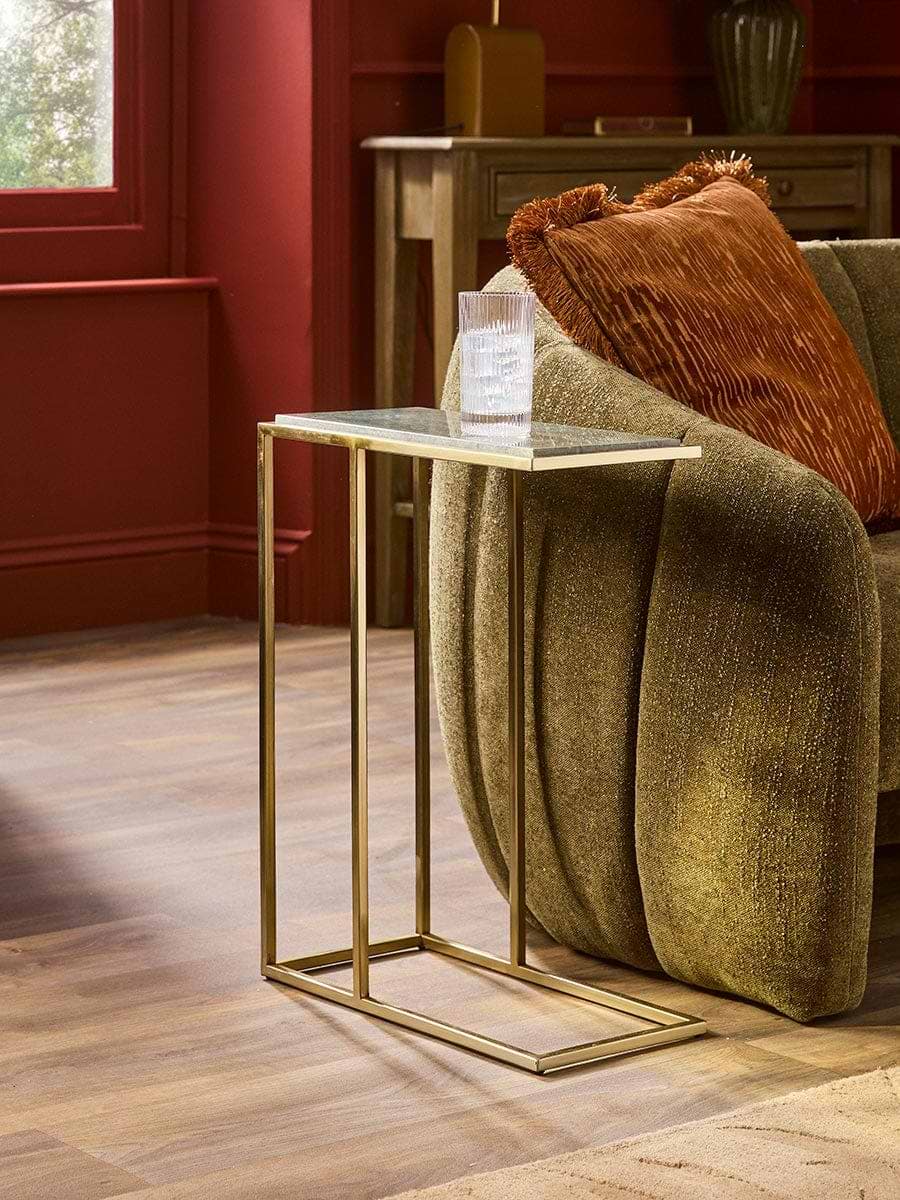 Green Marble Side Table