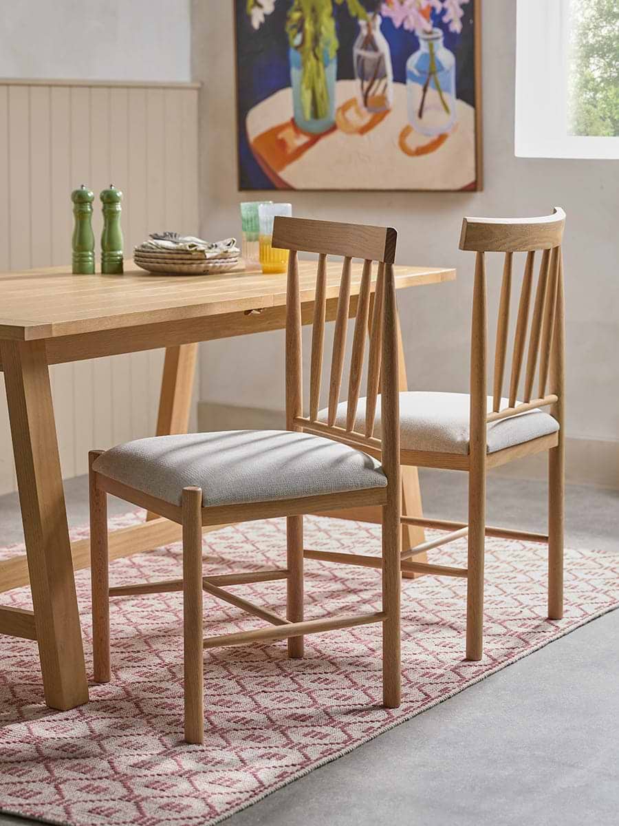Neda Wooden Dining Chair - Set of 2