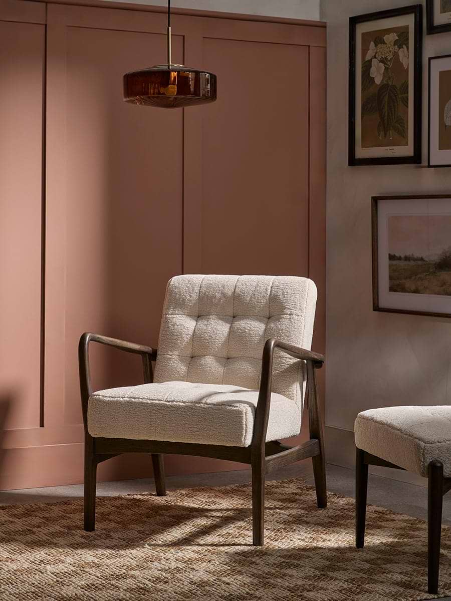 Mid Century Teddy Armchair - Natural