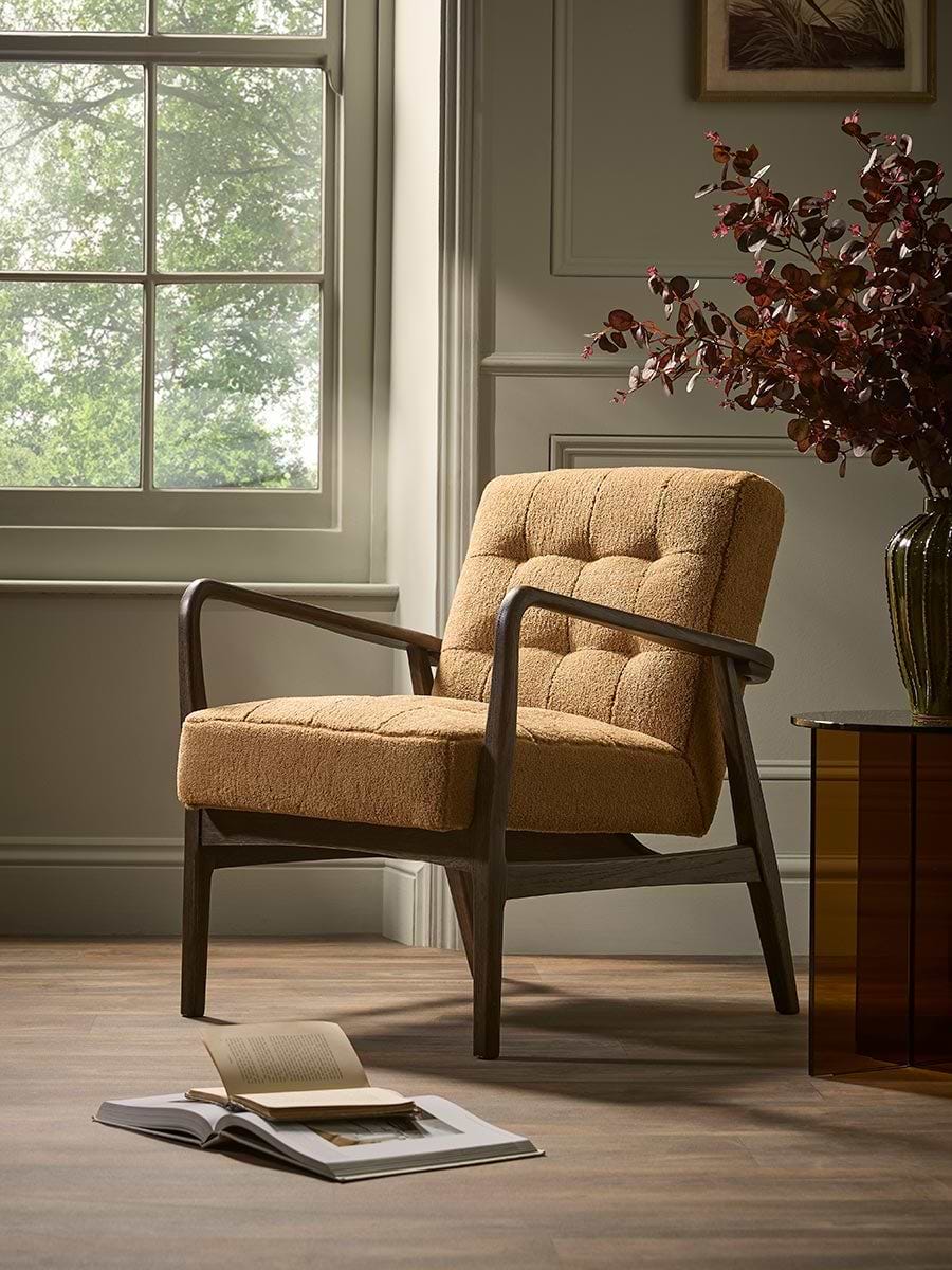 Mid Century Teddy Armchair - Ochre