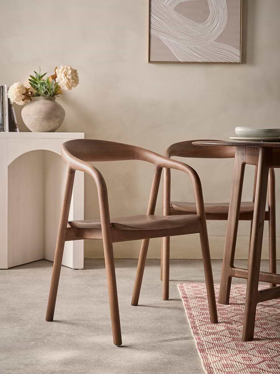 Walnut Dining Chair - Set of 2