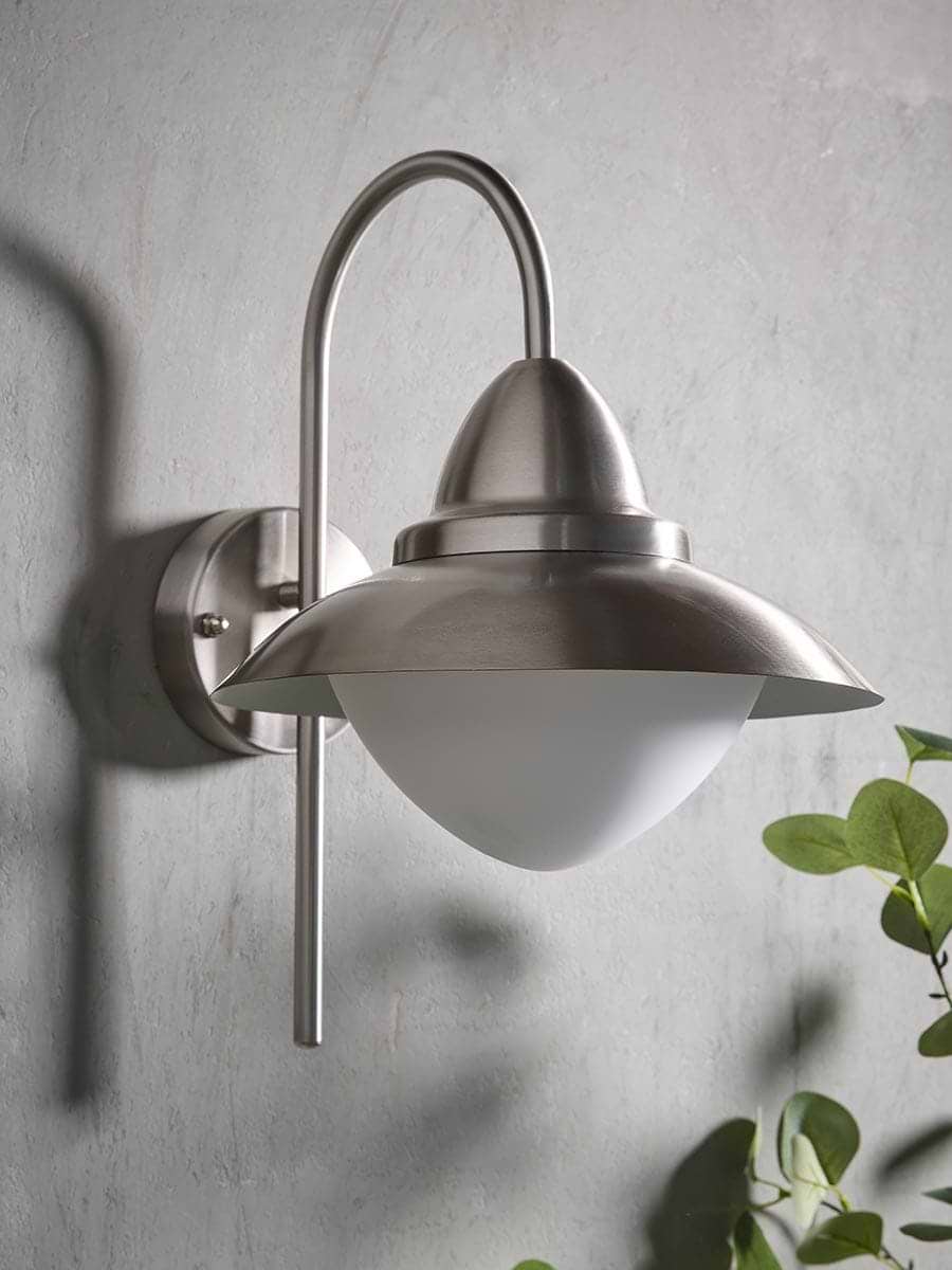 Metro Opal Dome Outdoor Wall Light