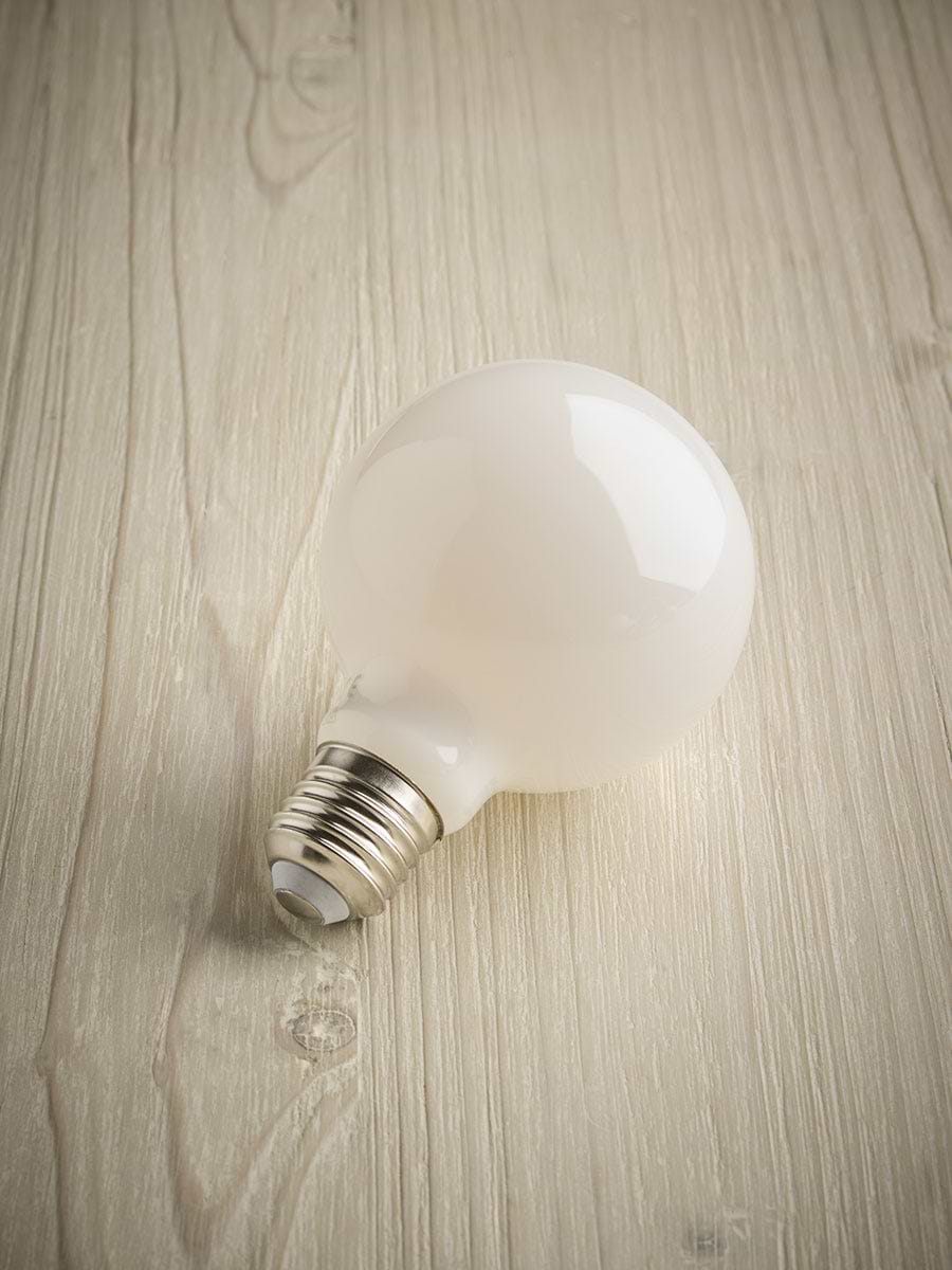 Opal Glass E27 Globe Bulb