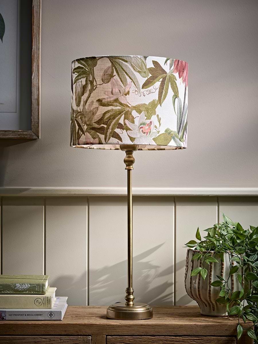 Brass Botanical Table Lamp