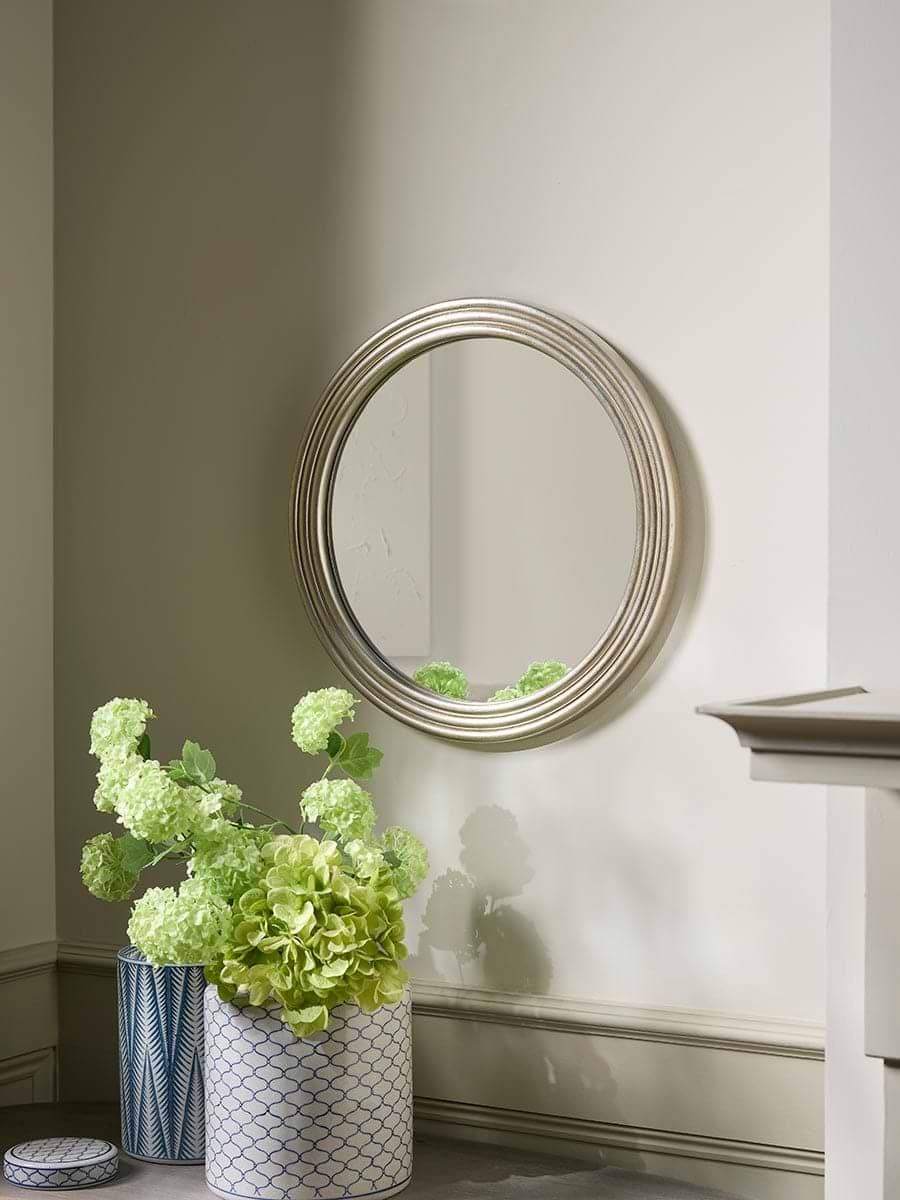 Ribbed Round Mirror - Large