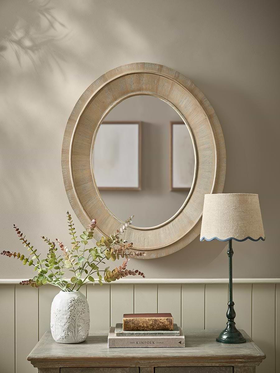 Panelled Wooden Mirror