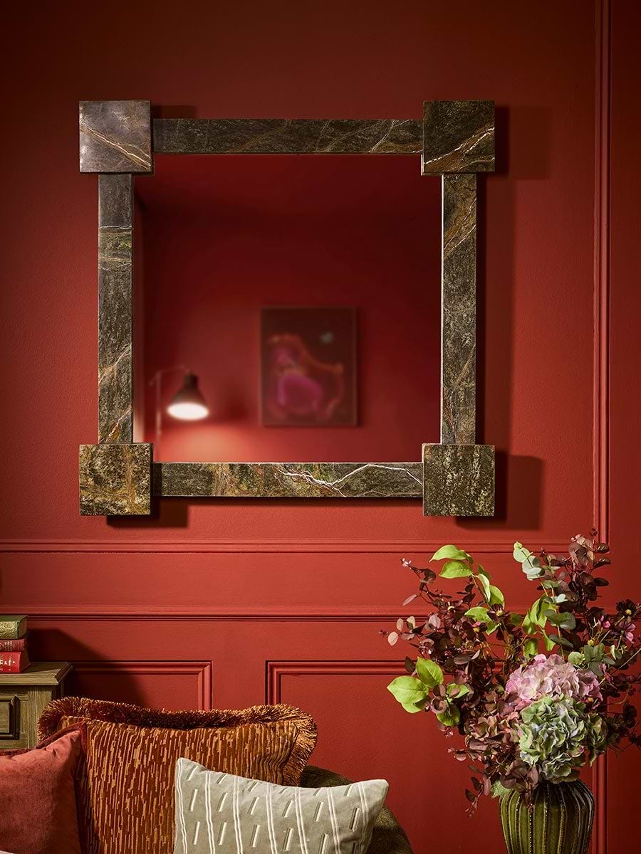 Green Marble Mirror