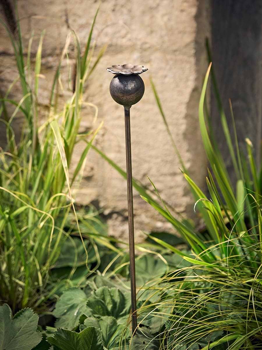 Poppy Garden Stake