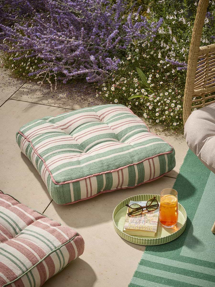Helio Stripe Outdoor Floor Cushion