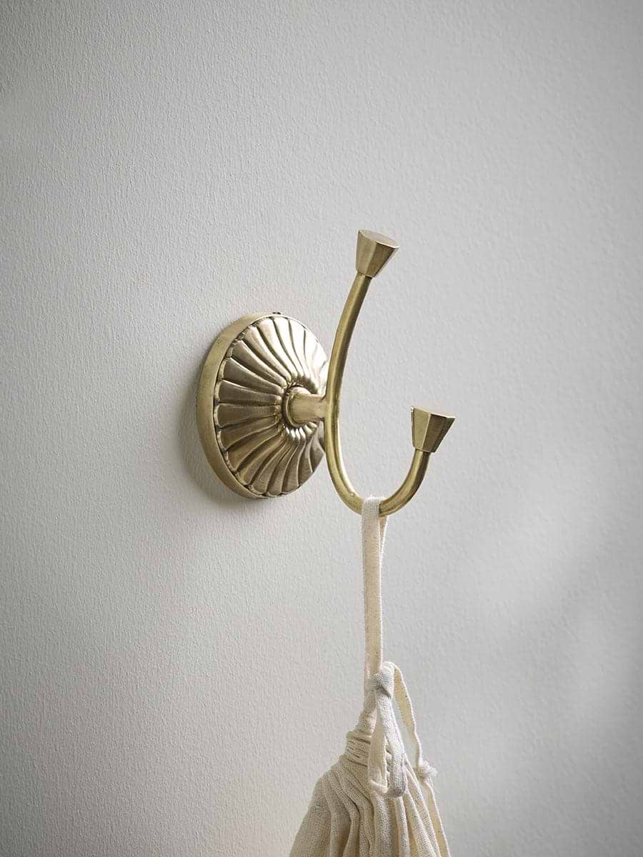 Deco Brass Double Hook
