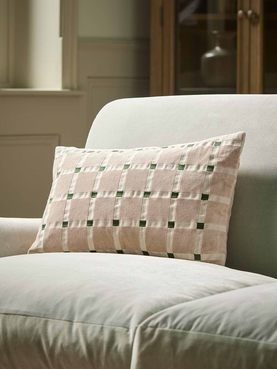 Lola Velvet Cushion - Taupe