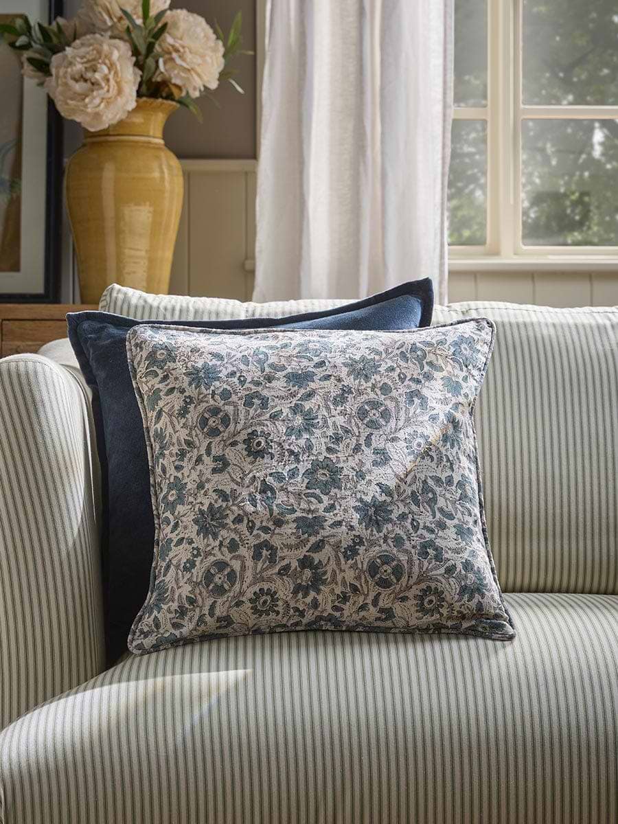 Isha Hand Block Printed Cushion Cover