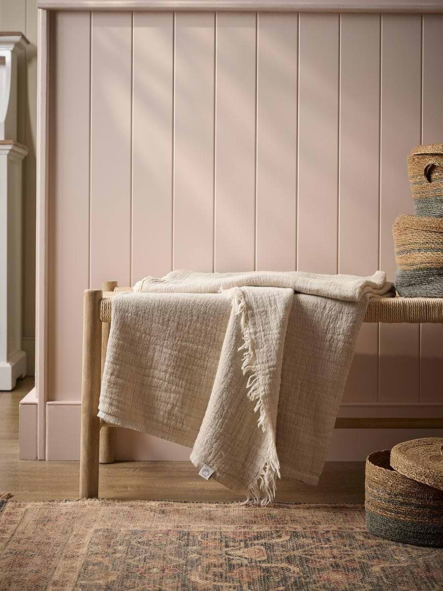Chalk Cotton Throw