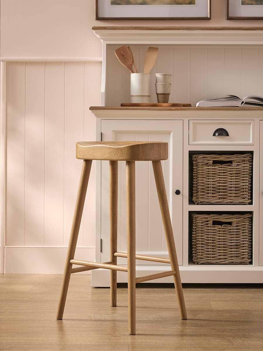 Weathered Oak Counter Stool - Natural