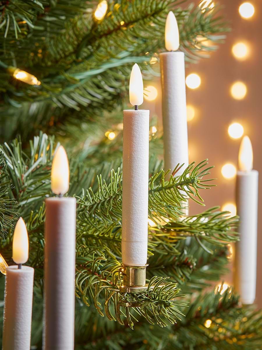 Ten Remote Control Candle Tree Lights