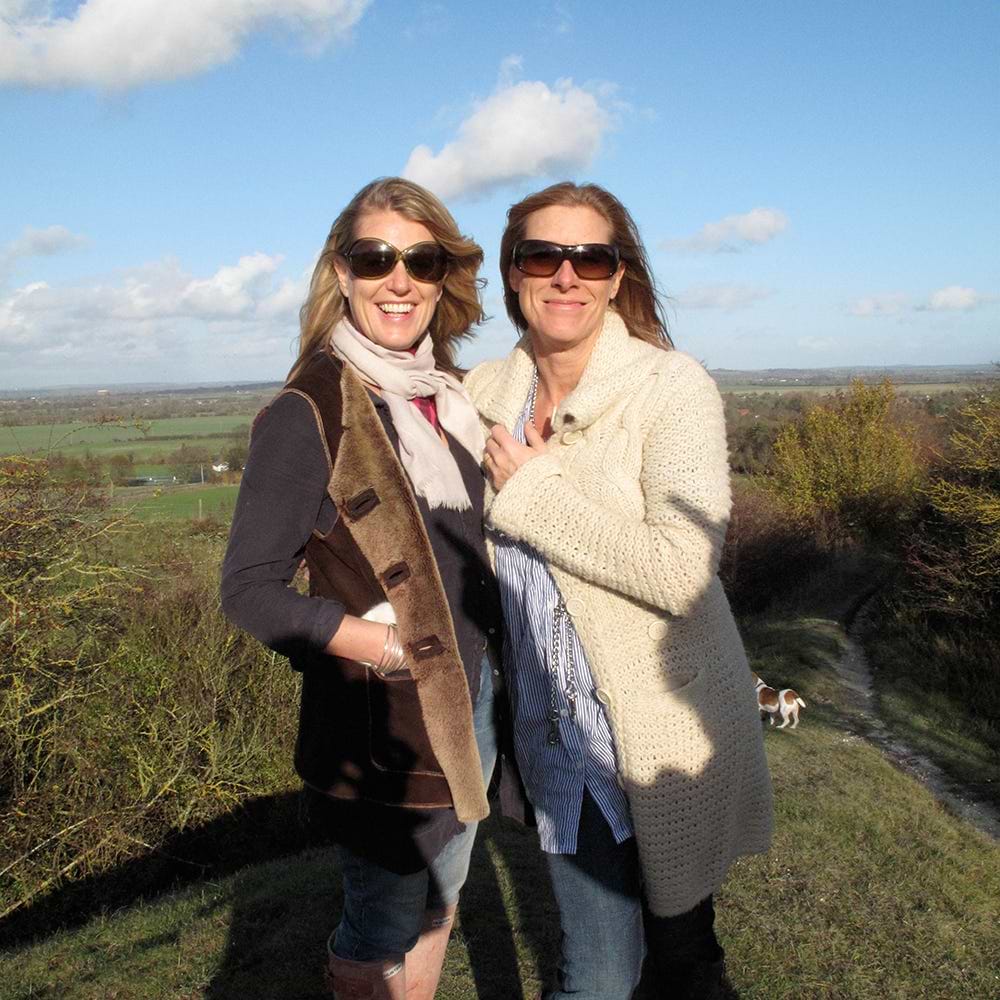 Fiona Cox founder of Cox & Cox, with co-founder Lizzie Thornton-Allan
