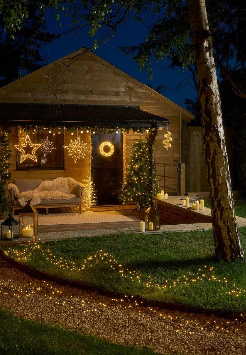 Outdoor Christmas lighting
