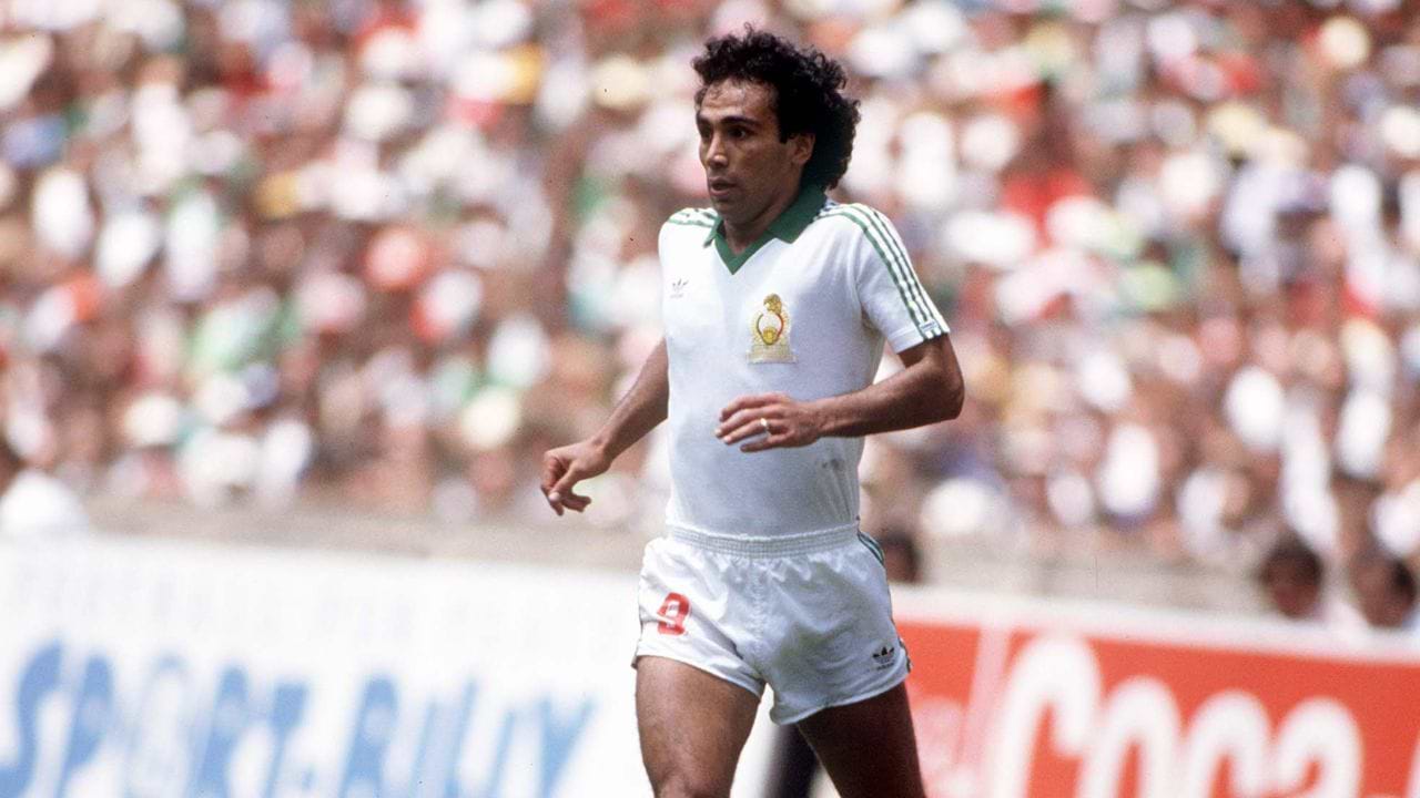 Hugo Sánchez en el mundial 1986
