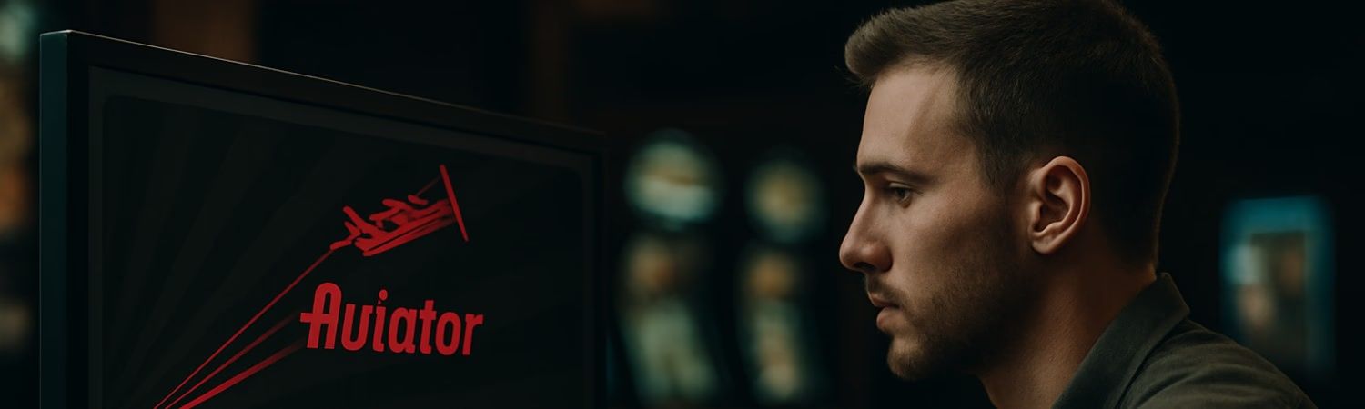 hombre usando la guia de como jugar aviator