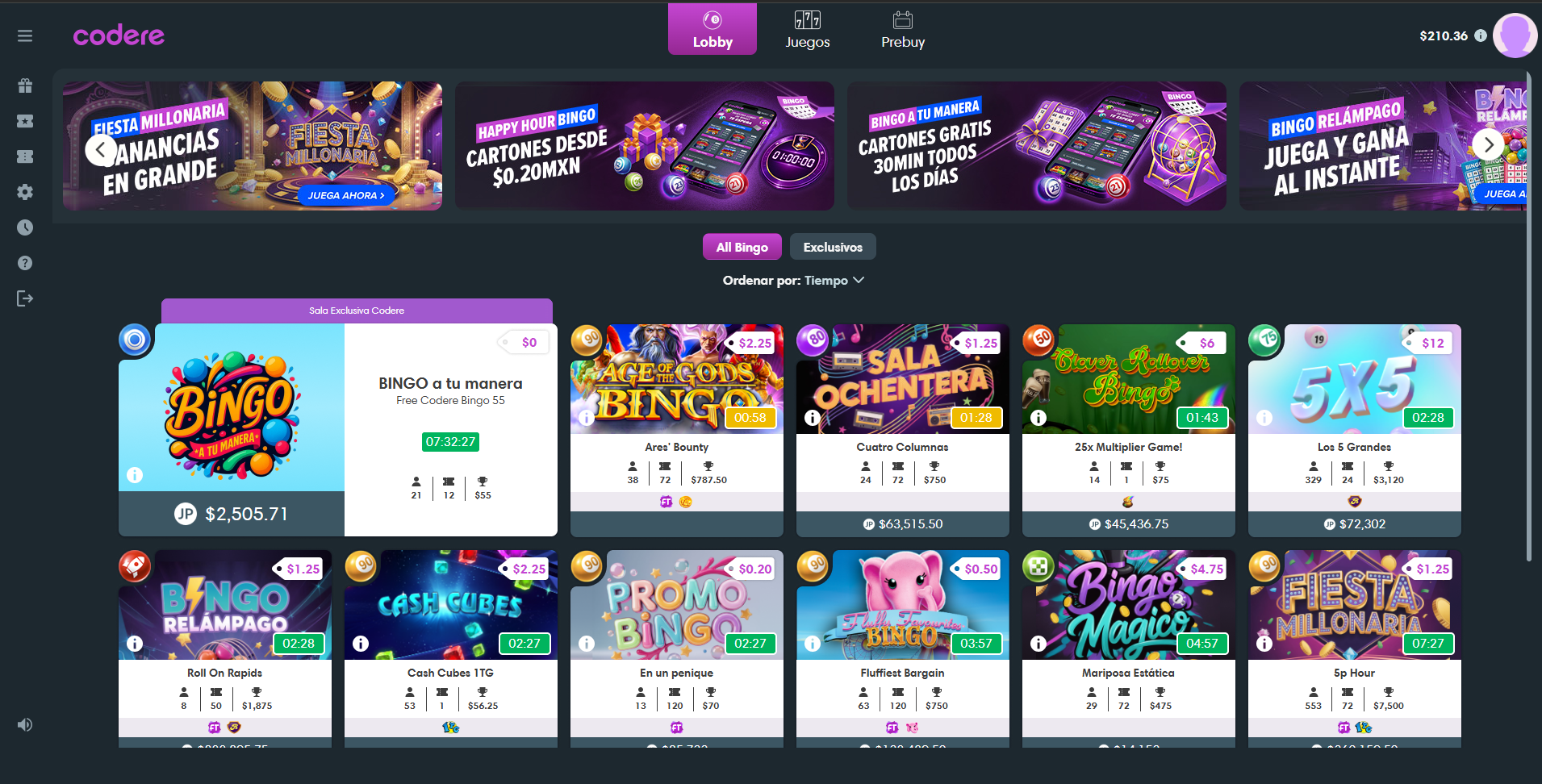 Bingo Online en Codere