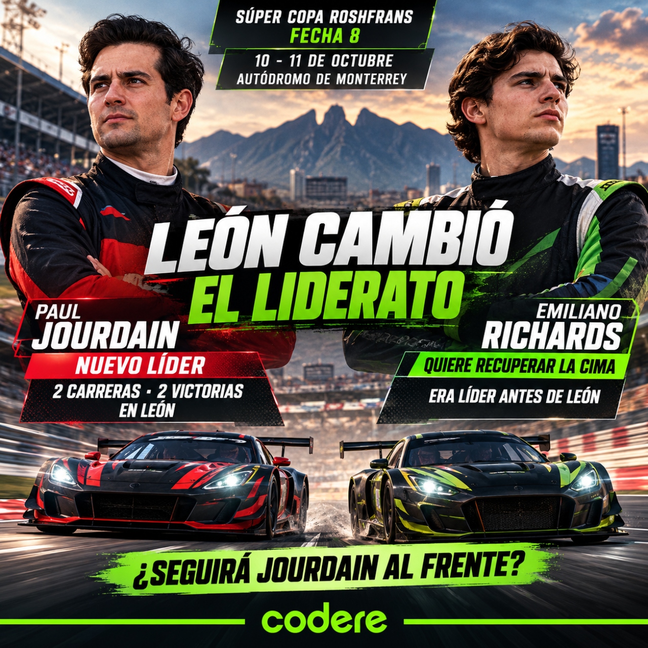 Paul Jourdain y Emiliano Richards en el Súper Copa Roshfrans 2026