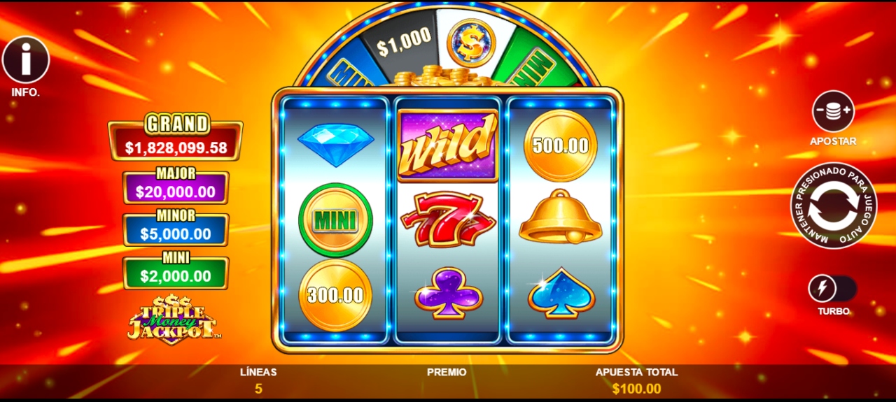 funciones de Triple Money Jackpots para usuarios VIP en Codere