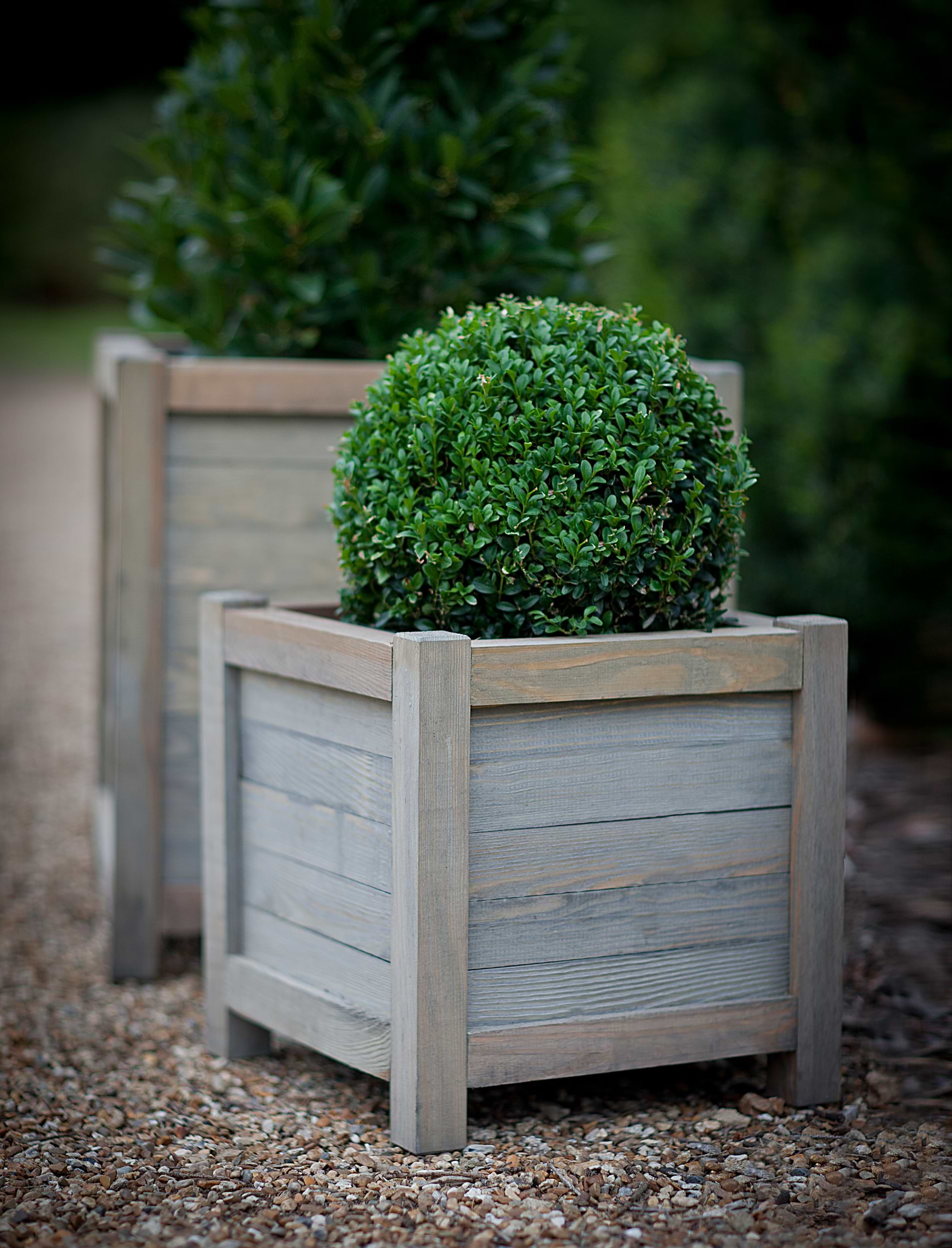 Aldsworth Planter 40cm - Spruce, Natural | Garden Trading