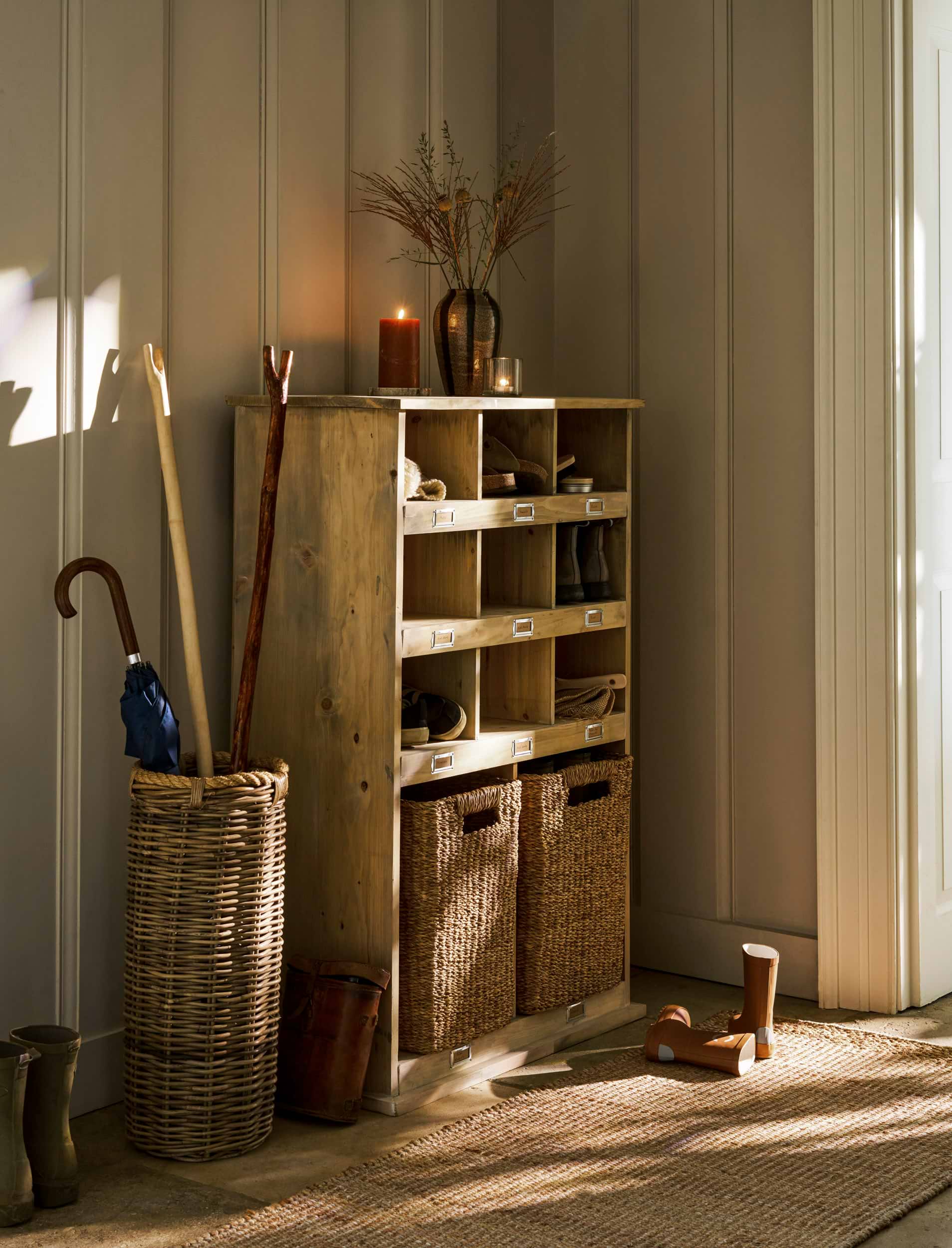 Chedworth Welly Locker Tall - Spruce, Natural | Garden Trading