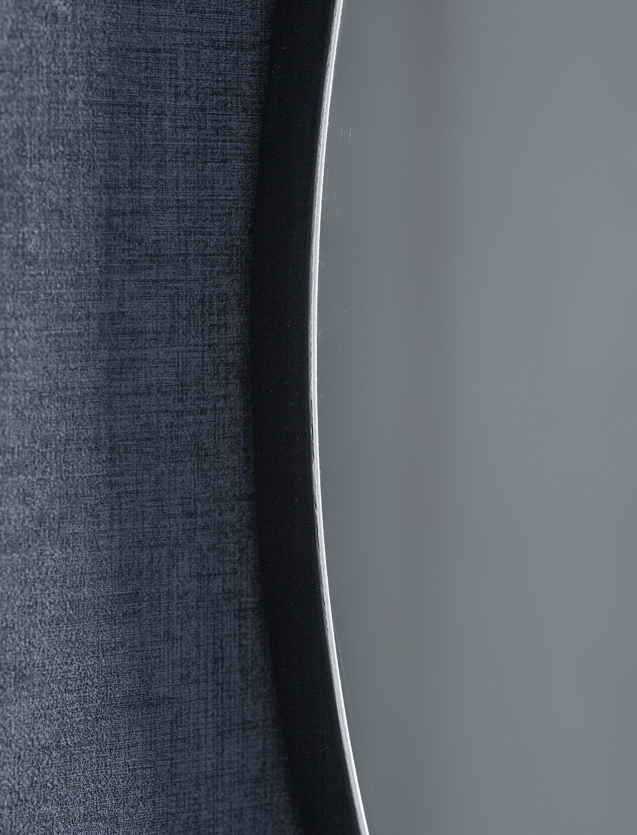 Cherington Round Wall Mirror 100cm - Steel, Black