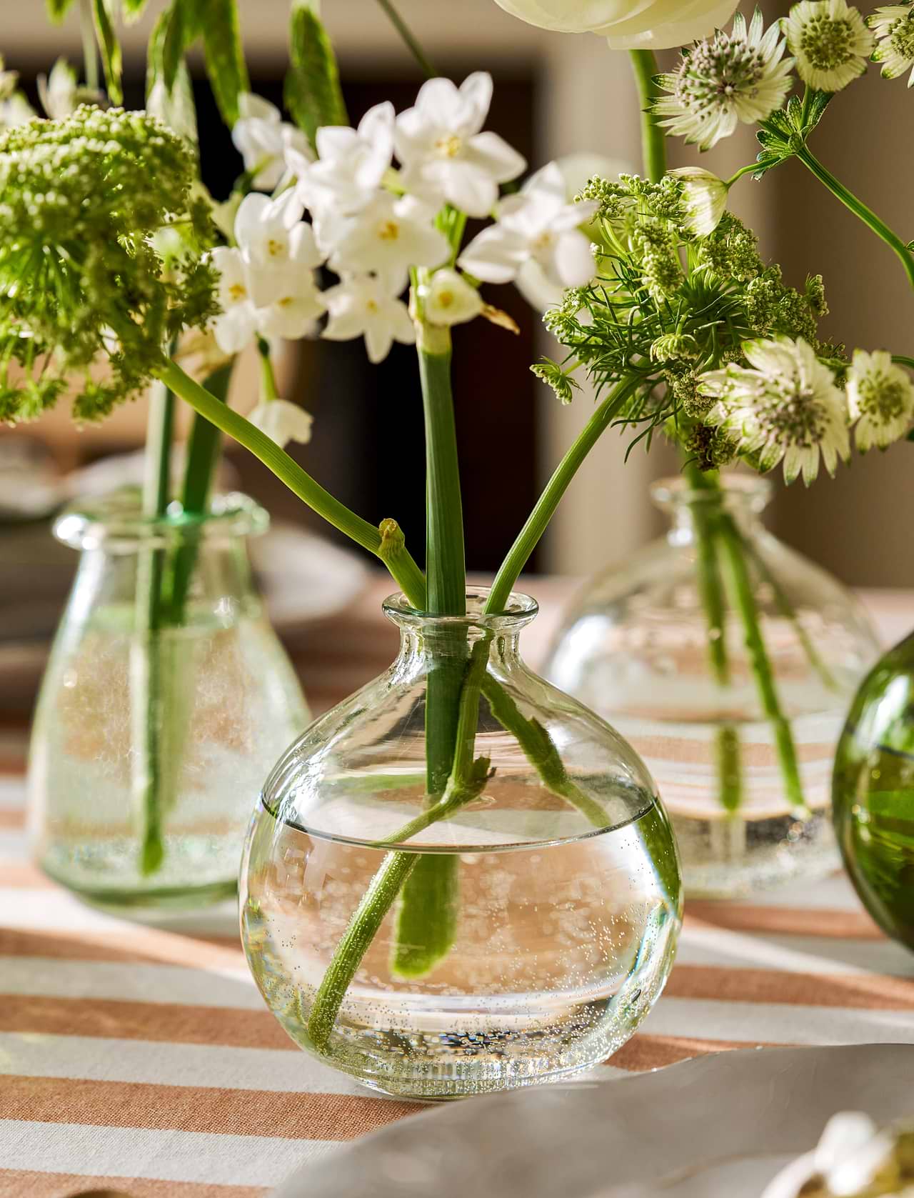 Flower Vase Clear Original Glass Vases Clearwell Bud Vase Recycled Glass, Clear Garden Trading