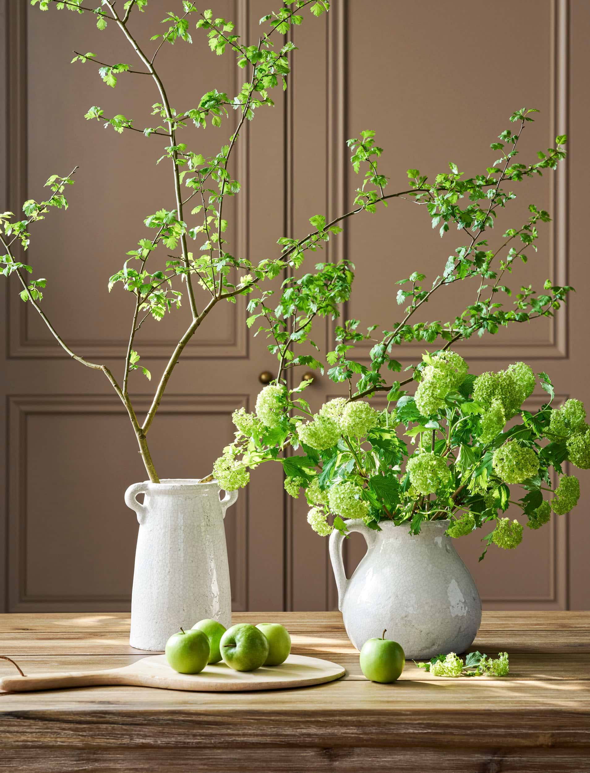 Ravello Vase - Stoneware, White, Small | Garden Trading