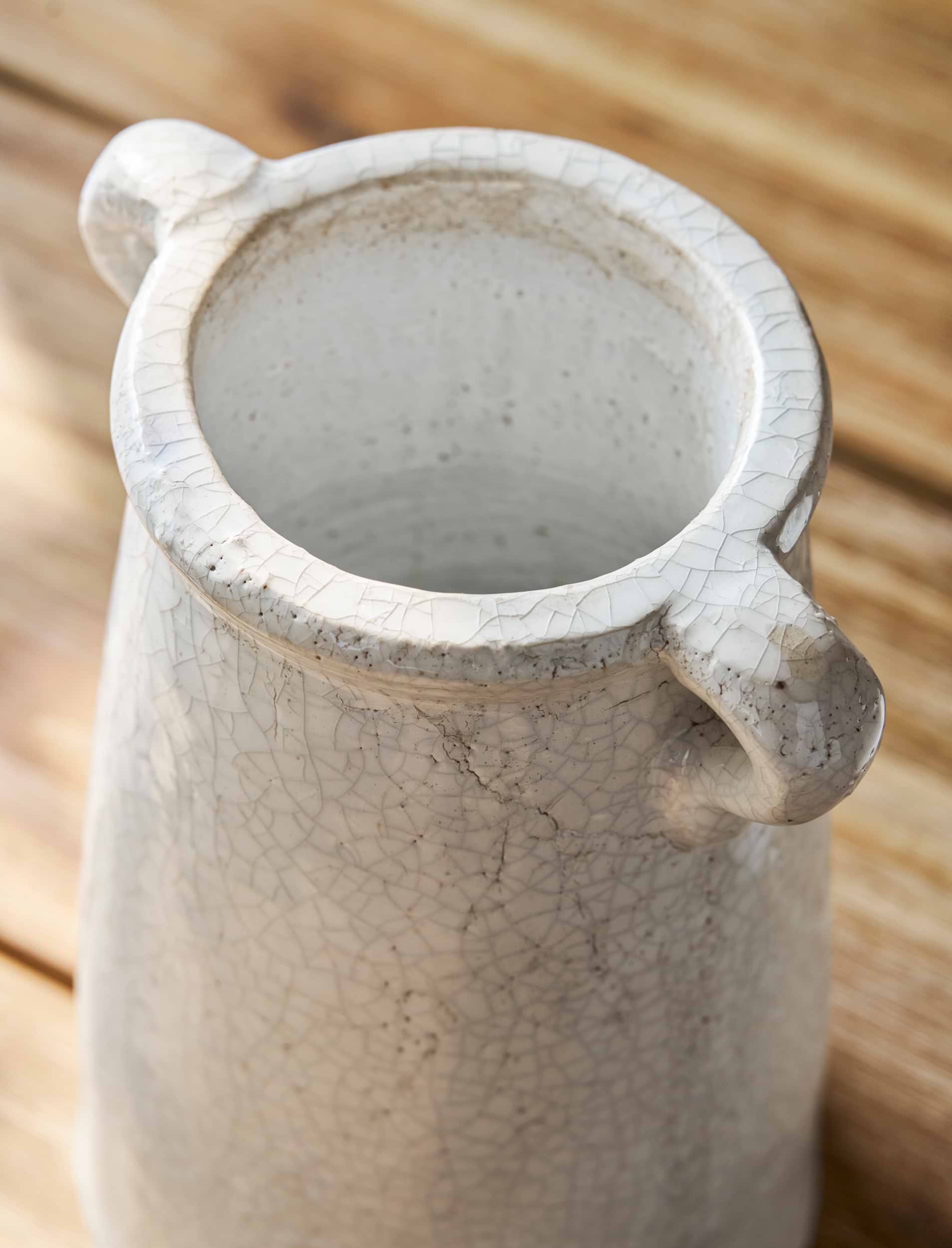 Ravello Vase - Stoneware, White, Small | Garden Trading