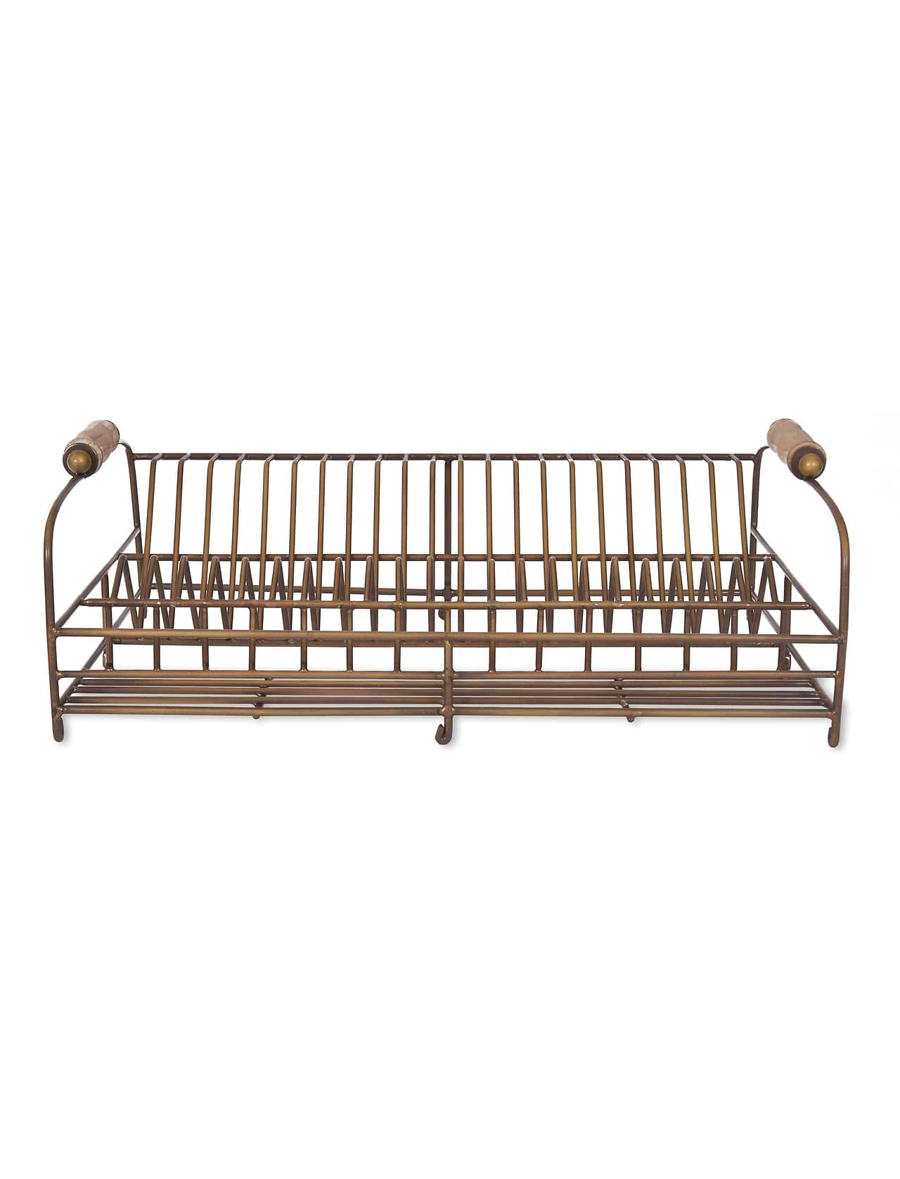 Brompton Dish Rack Antique Brass Garden Trading