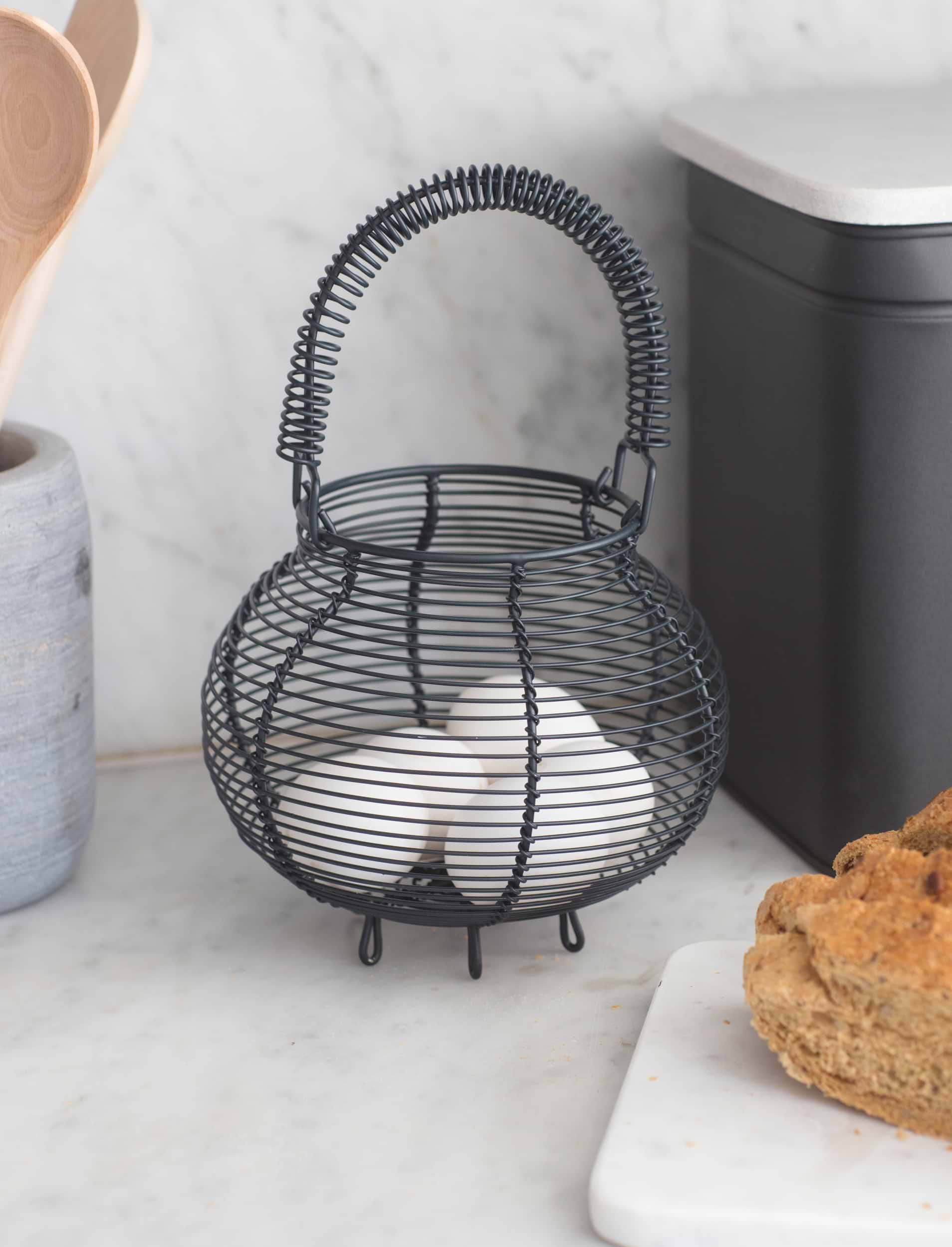 egg trading tom/ポールハーデンyaecatoogoodluxe Brompton Egg Basket - Steel, Carbon | Garden Trading