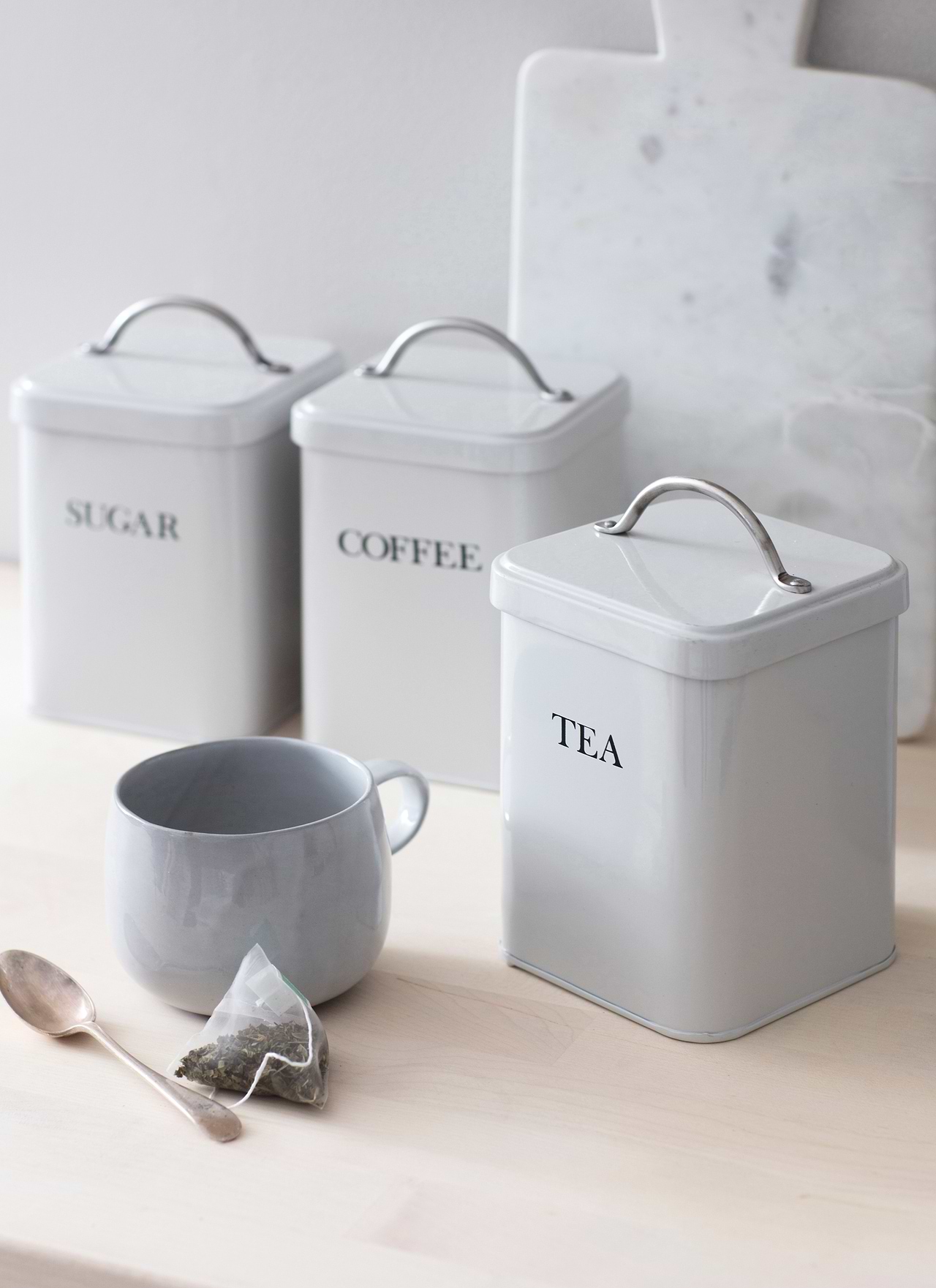 Stainless Steel Tea Coffee Sugar Rack John Lewis Dipped Glaze Tea