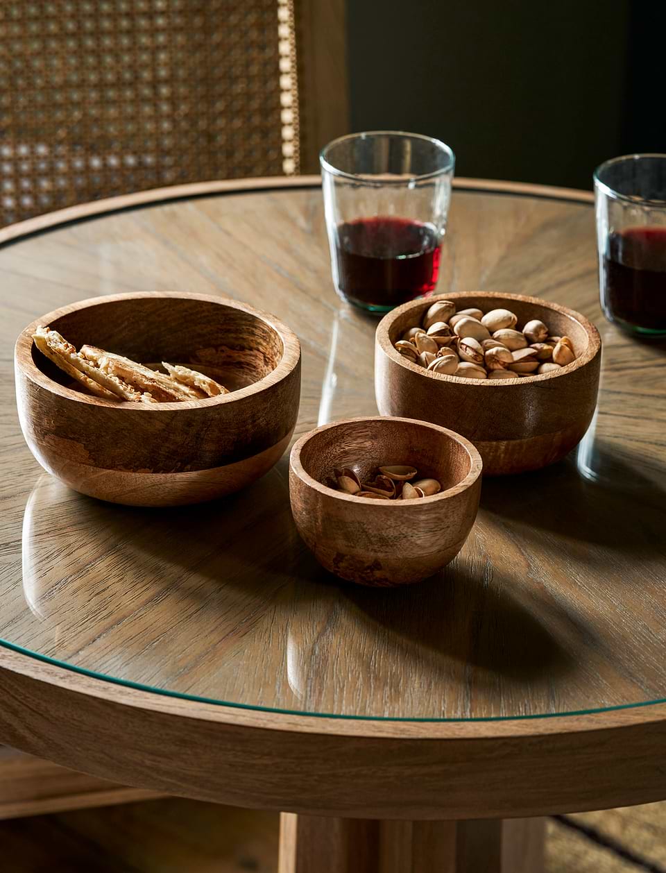 Midford Bowls - Mango Wood, Natural, Set of 3