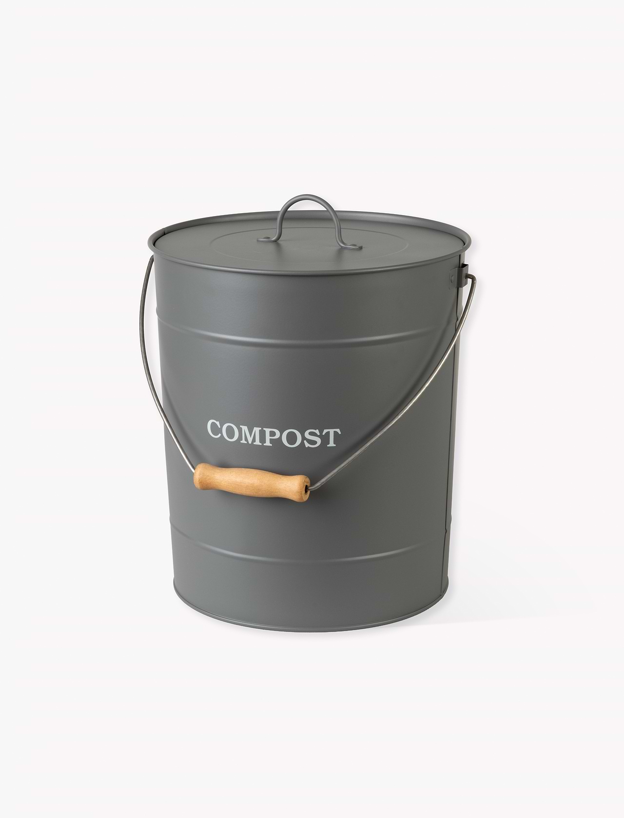 Compist Bucket Original Compost Bucket 10L - Steel, Charcoal | Garden Trading