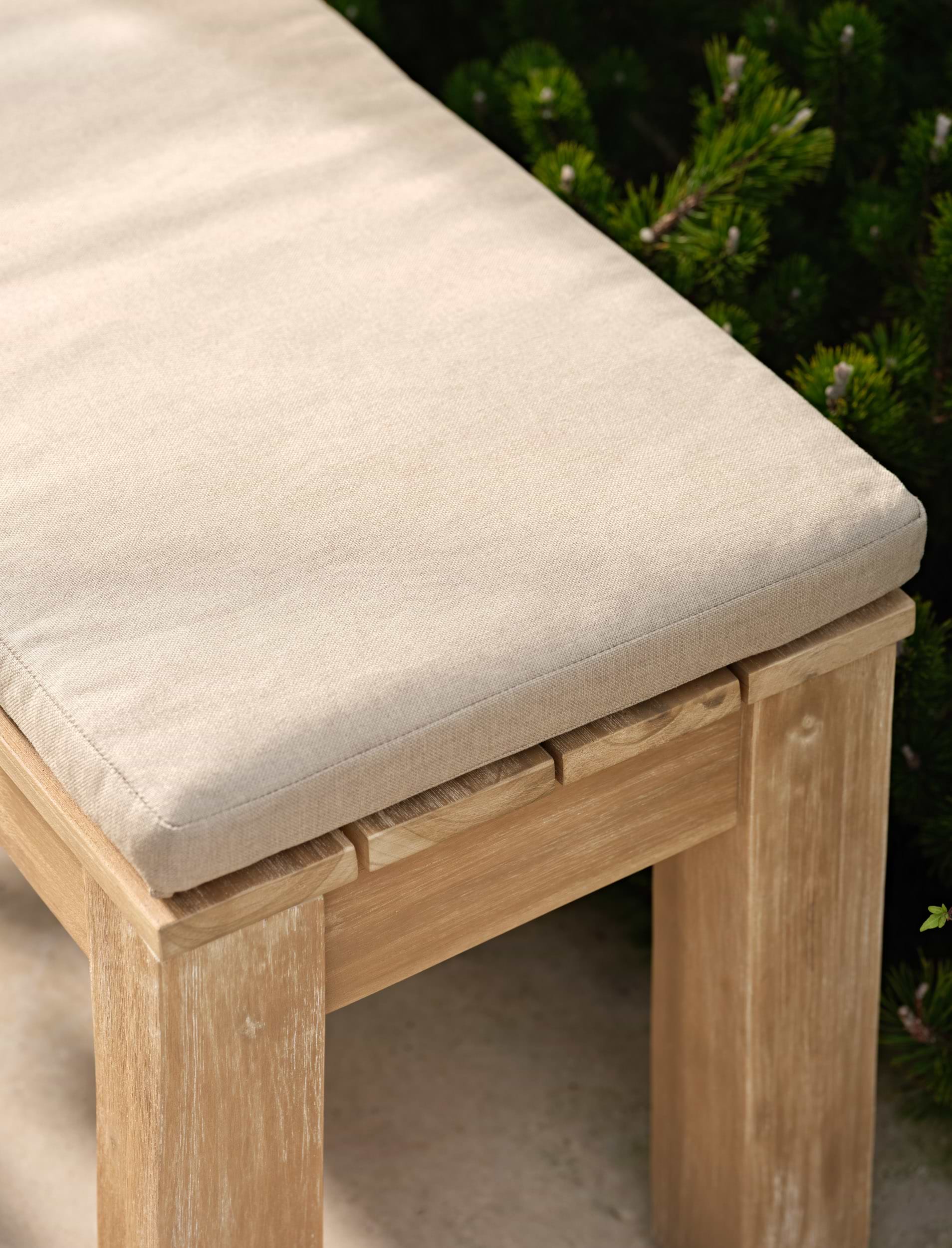 Porthallow Bench - Acacia Wood, Natural | Garden Trading