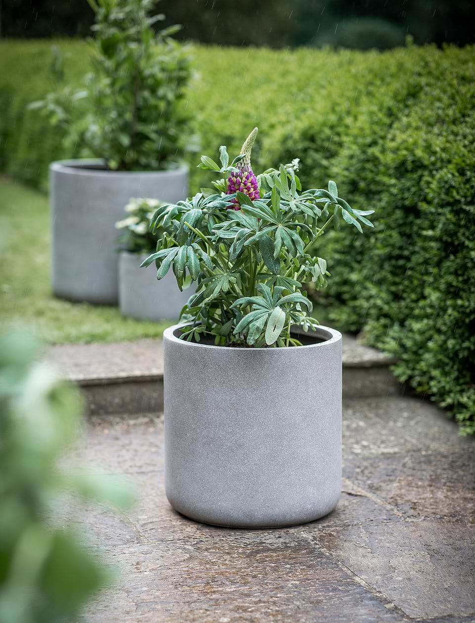 Brockwell Planter, 41.5cm in Taupe - Fibre Clay