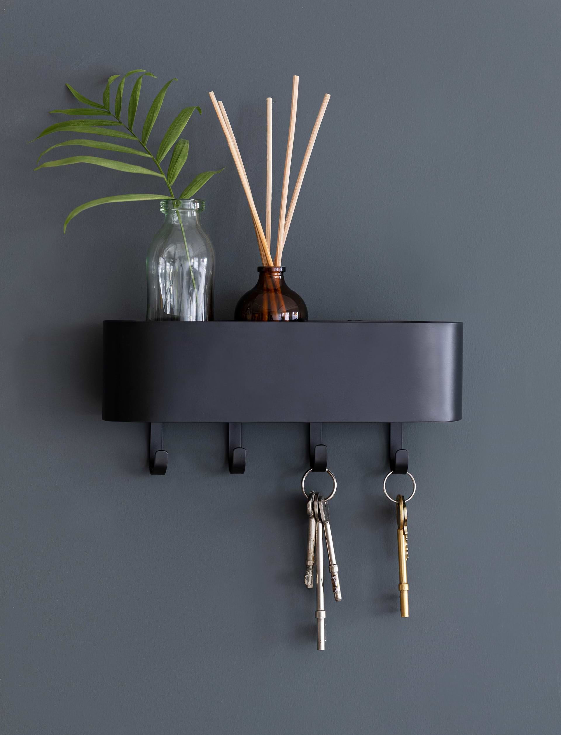 Abbotsbury Key Hook - Steel, Carbon | Garden Trading