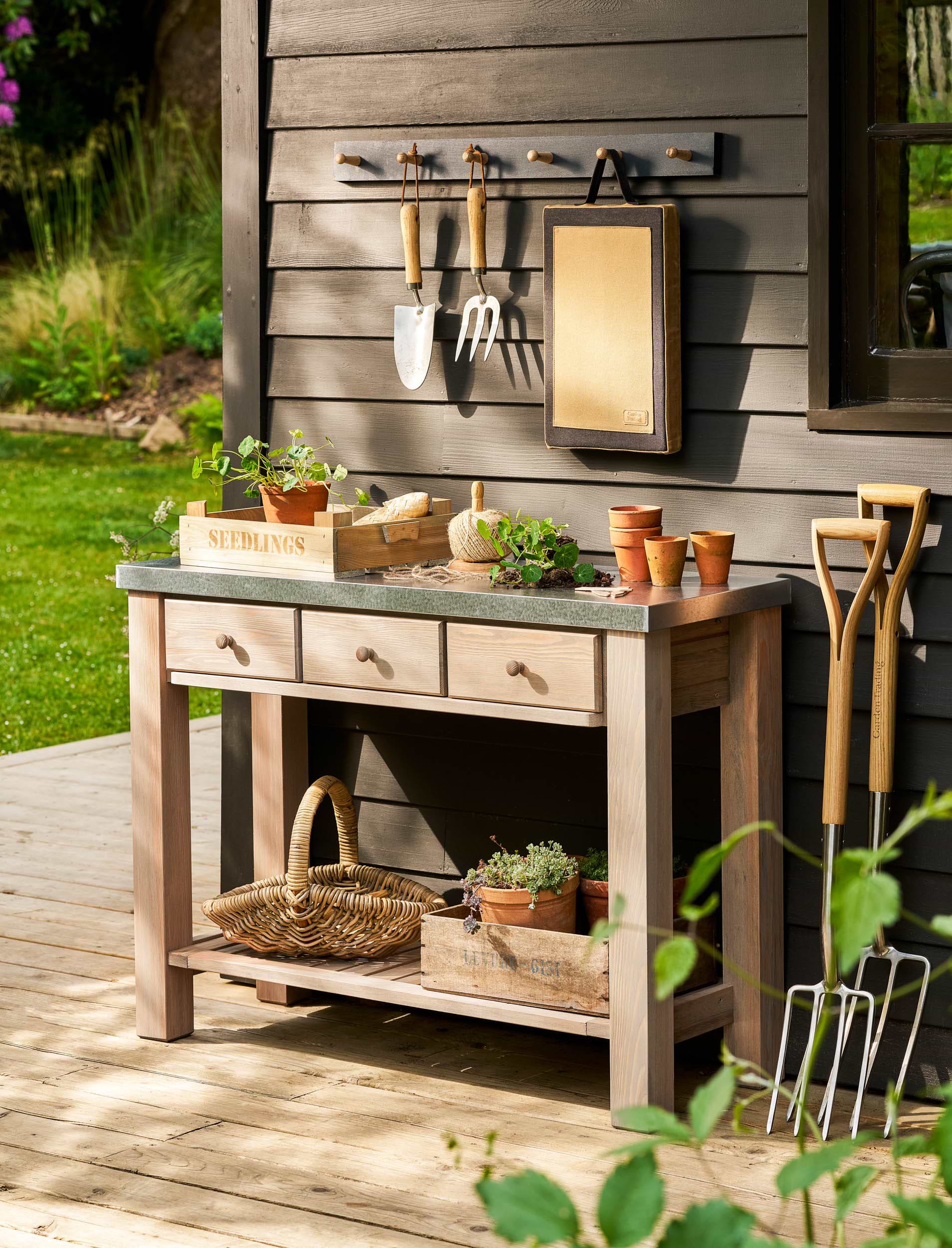 Aldsworth Potting Table - Spruce, Natural | Garden Trading