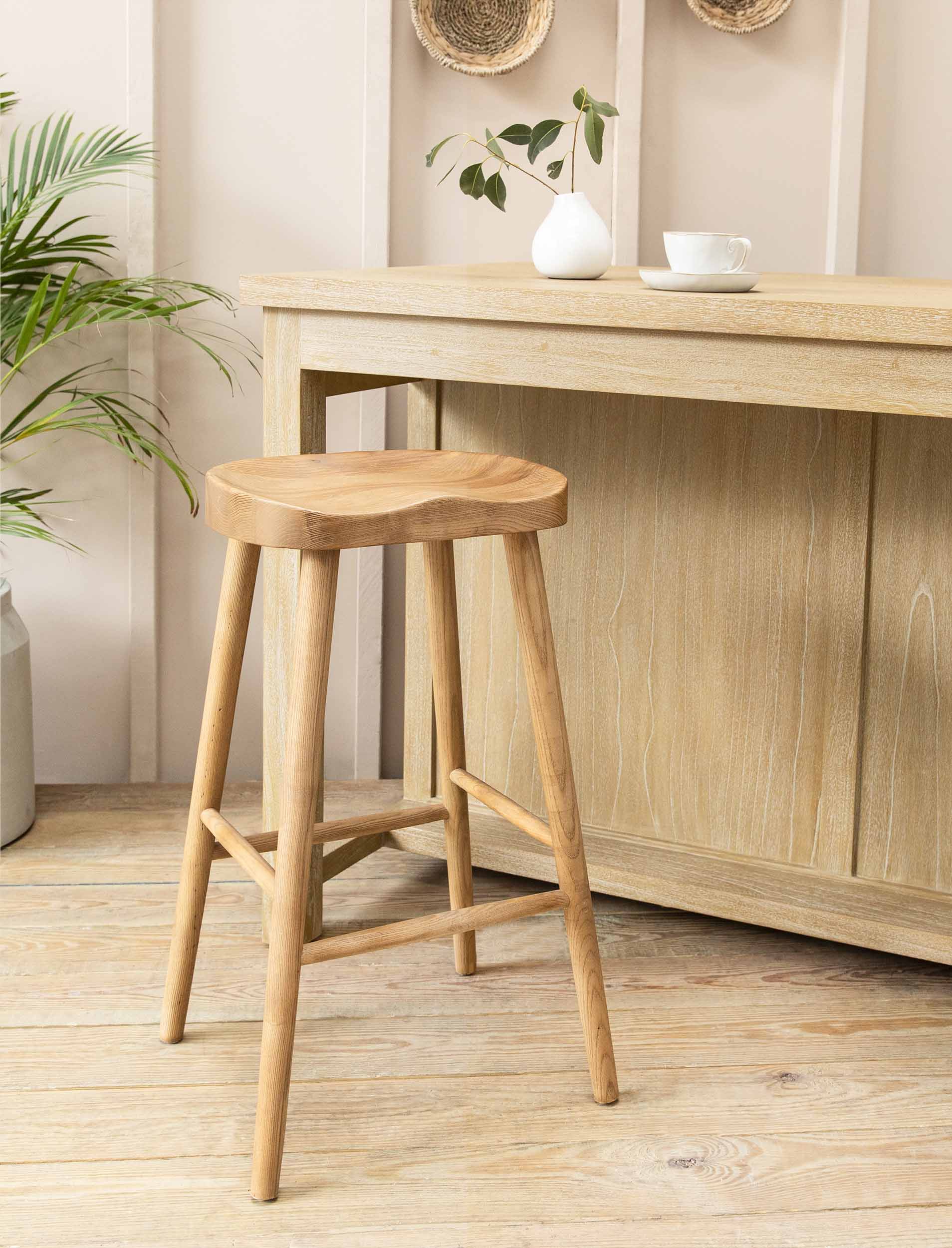 Lilley Bar Stool Natural | Garden Trading