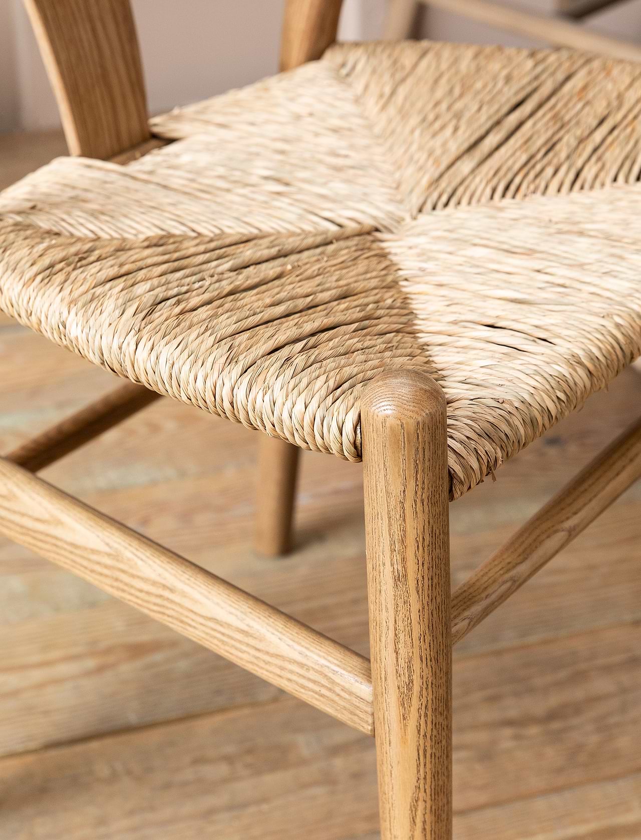 Chilthorne Wishbone Dining Chair Set of Natural