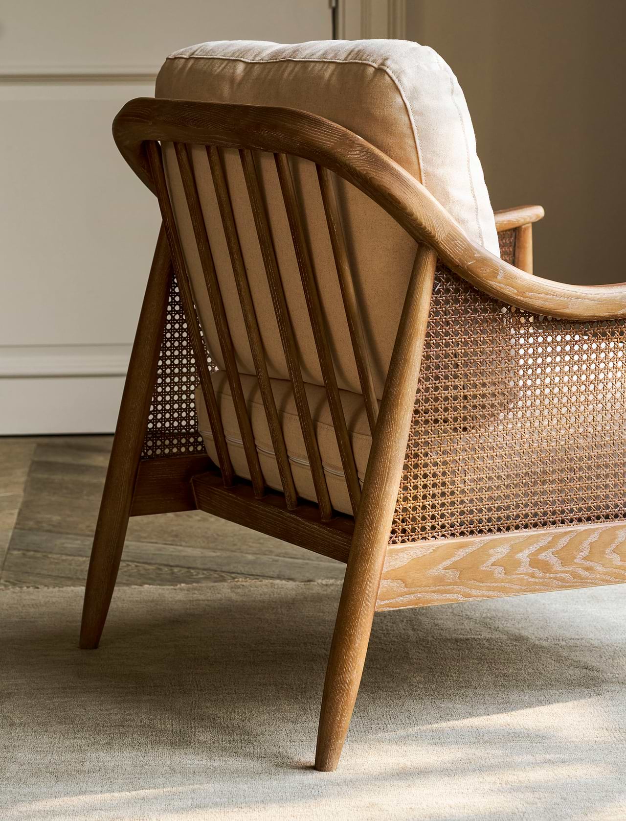 Templecombe Rattan Armchair Oatmeal Garden Trading