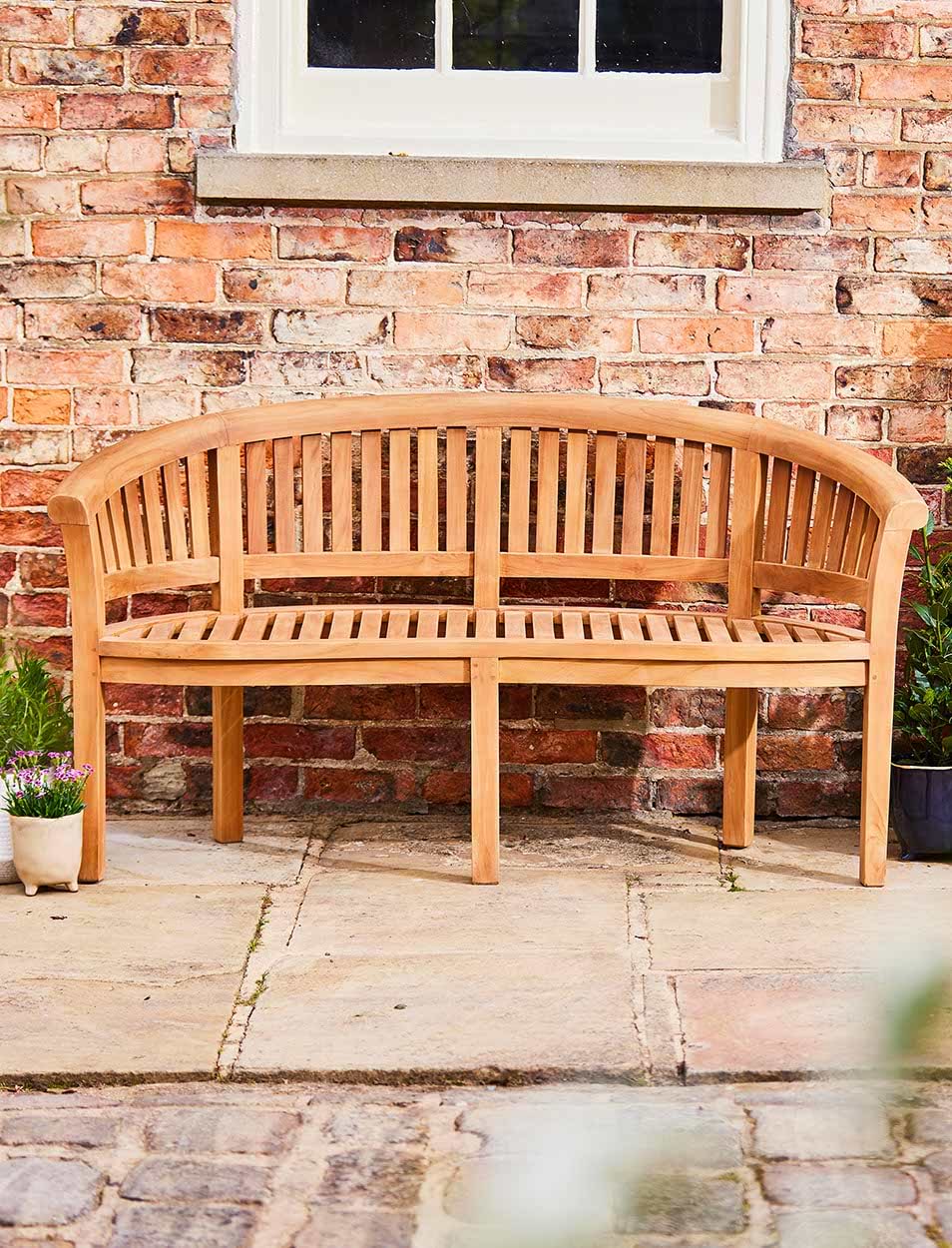 Wooden Bench Three Seater Garden Bench Winawood Sandwick Seater